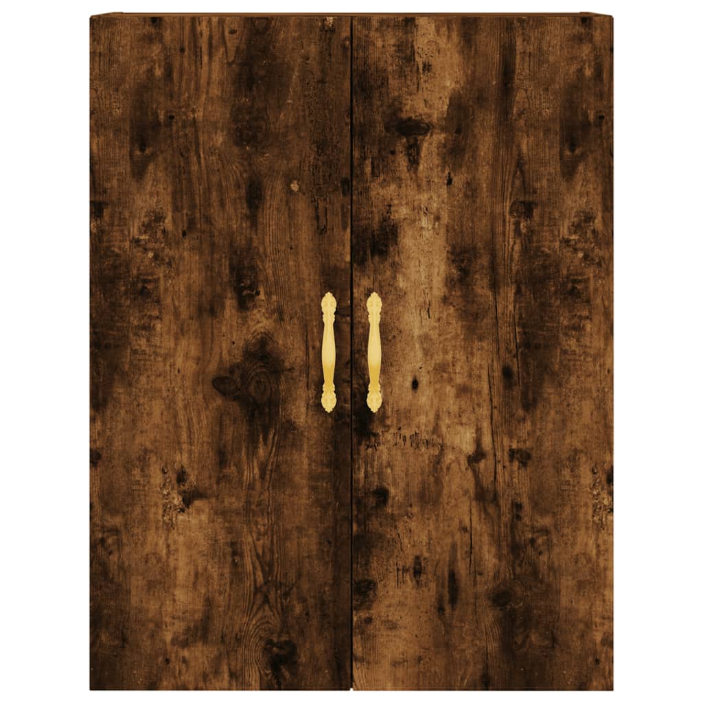 Buffet haut Chêne fumé 69,5x34x180 cm Bois d'ingénierie - XIOS