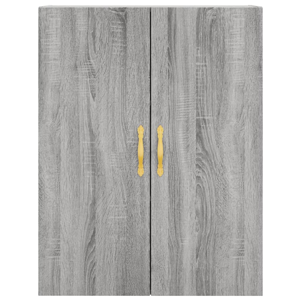 Buffet haut Sonoma gris 69,5x34x180 cm Bois d'ingénierie - XIOS