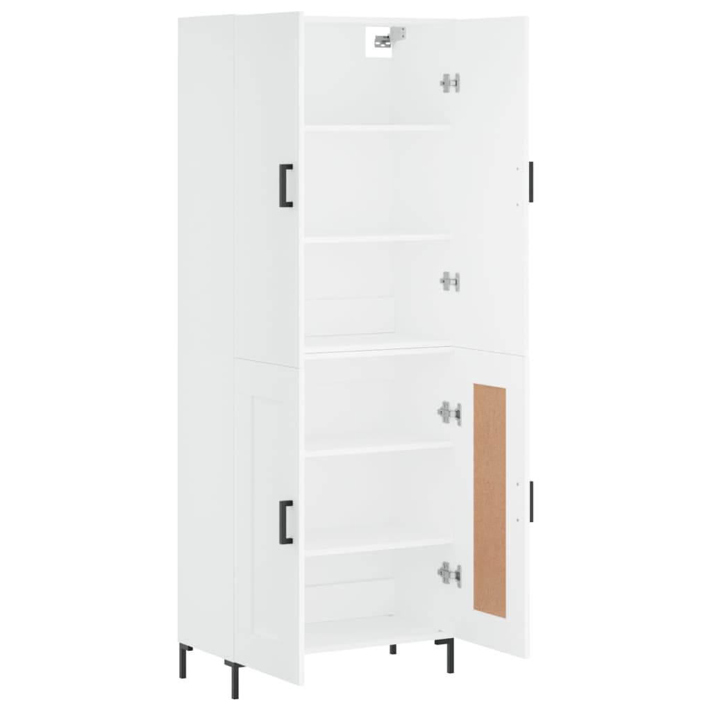 Buffet haut Blanc 69,5x34x180 cm Bois d'ingénierie - XIOS