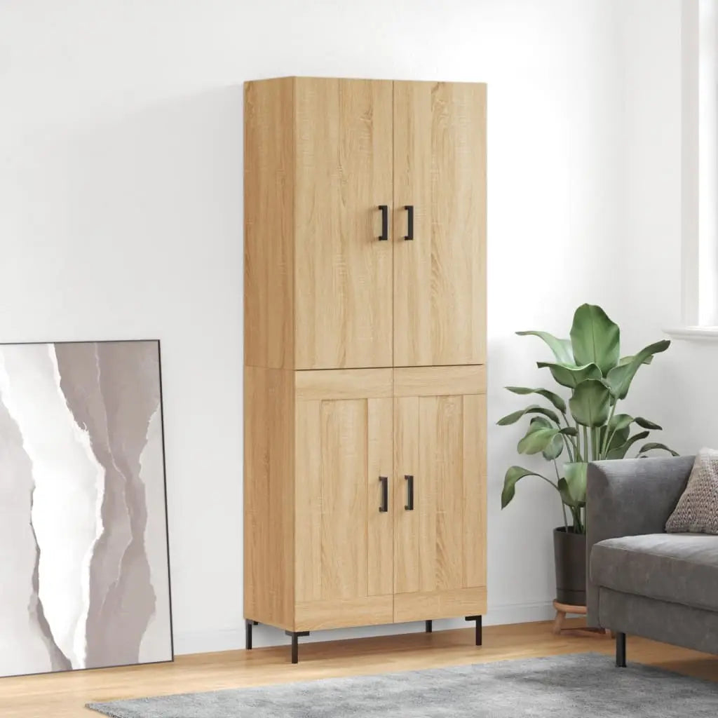 Buffet haut Chêne sonoma 69,5x34x180 cm Bois d’ingénierie - XIOS
