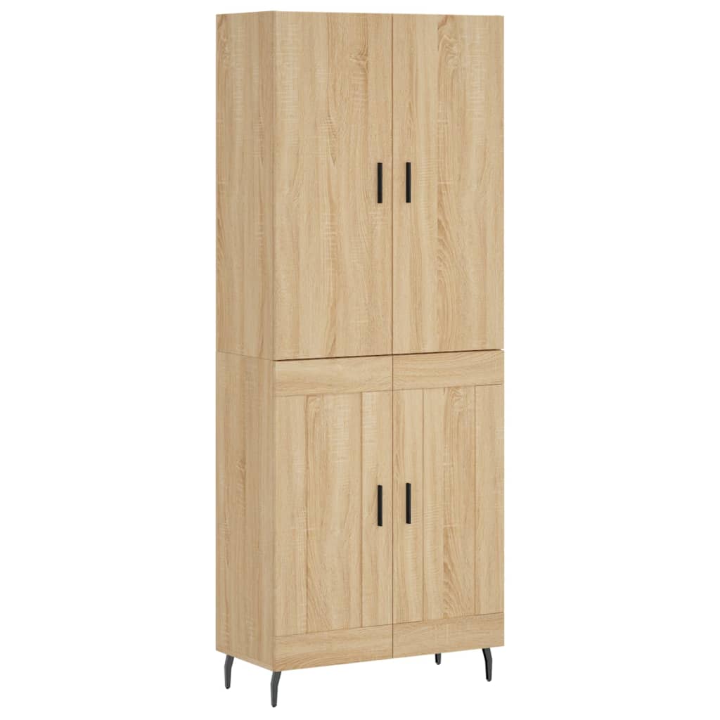Buffet haut Chêne sonoma 69,5x34x180 cm Bois d'ingénierie - XIOS