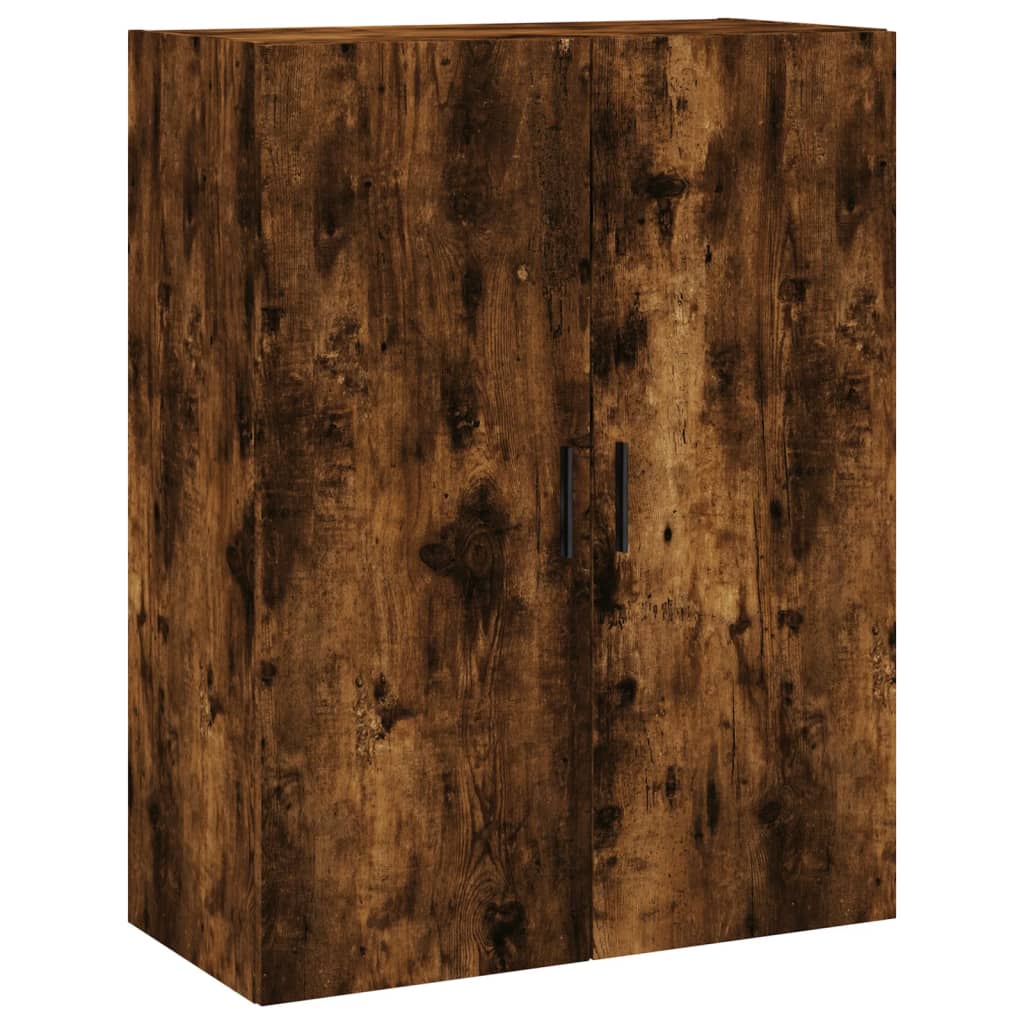 Buffet haut Chêne fumé 69,5x34x180 cm Bois d'ingénierie - XIOS