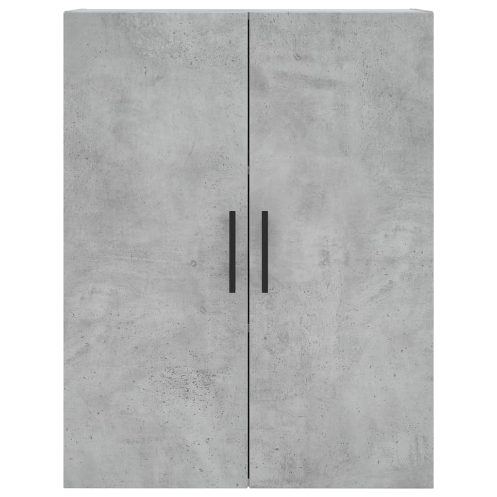 Buffet haut Gris béton 69,5x34x180 cm Bois d'ingénierie - XIOS