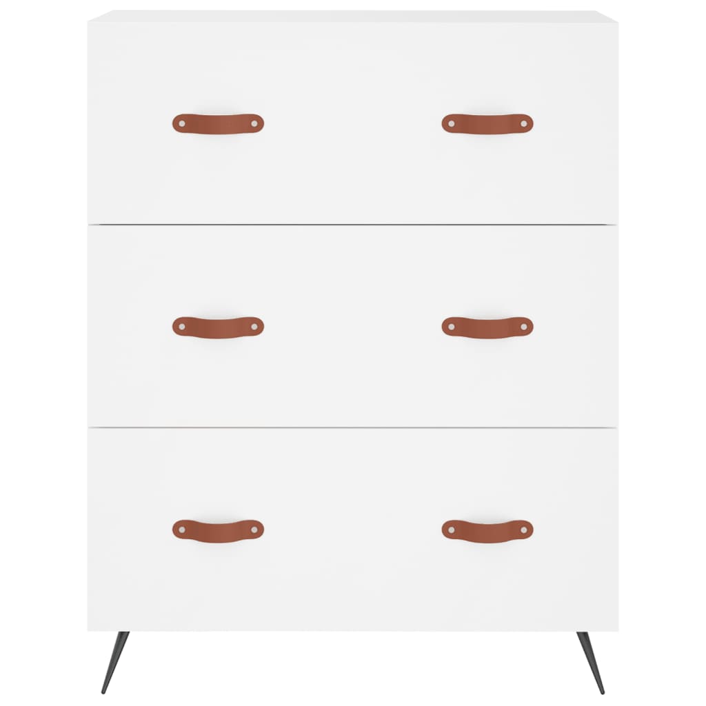 Buffet haut Blanc 69,5x34x180 cm Bois d'ingénierie - XIOS