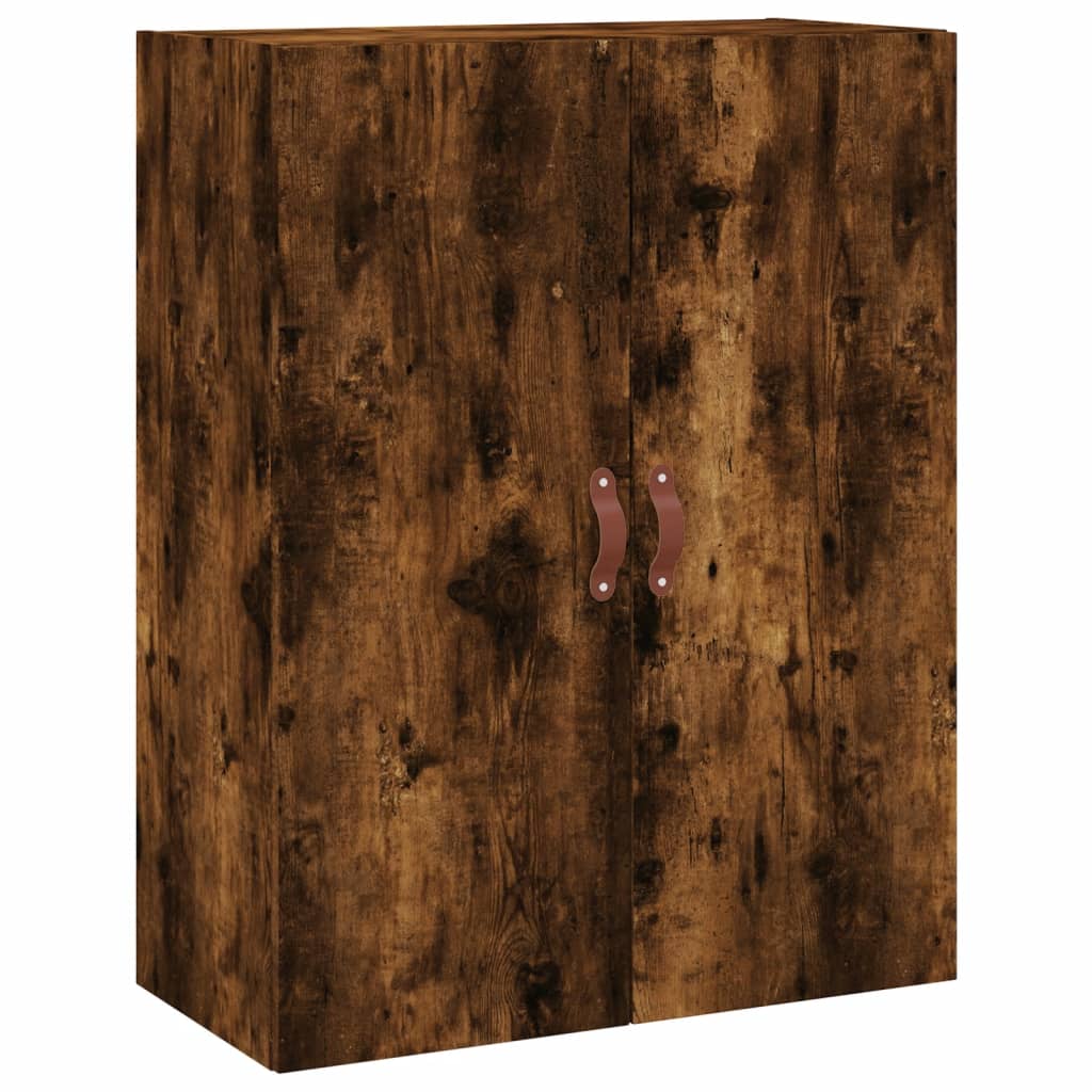 Buffet haut Chêne fumé 69,5x34x180 cm Bois d'ingénierie - XIOS