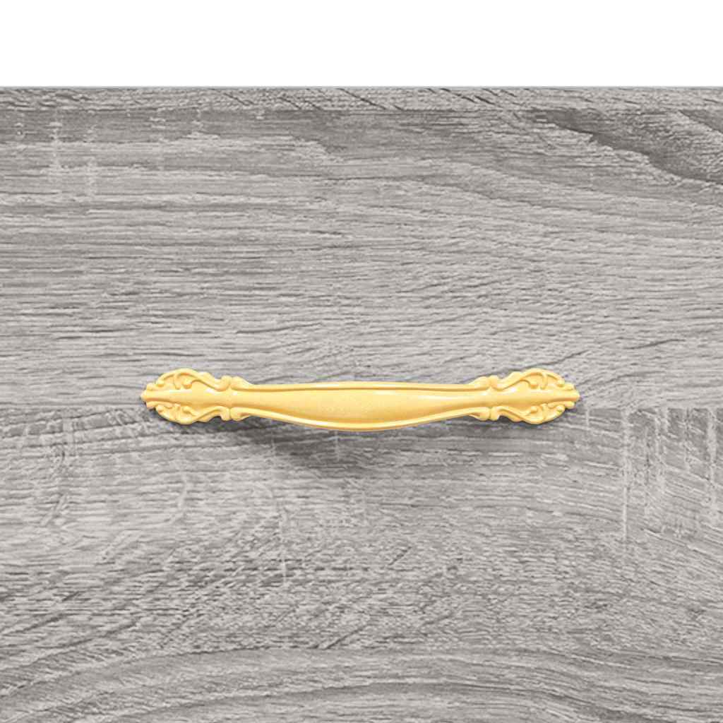 Buffet haut Sonoma gris 69,5x34x180 cm Bois d'ingénierie - XIOS