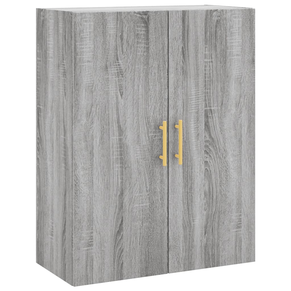 Buffet haut Sonoma gris 69,5x34x180 cm Bois d'ingénierie - XIOS