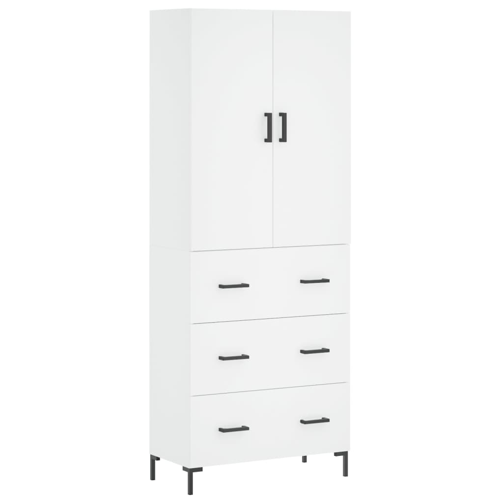Buffet haut Blanc 69,5x34x180 cm Bois d'ingénierie - XIOS