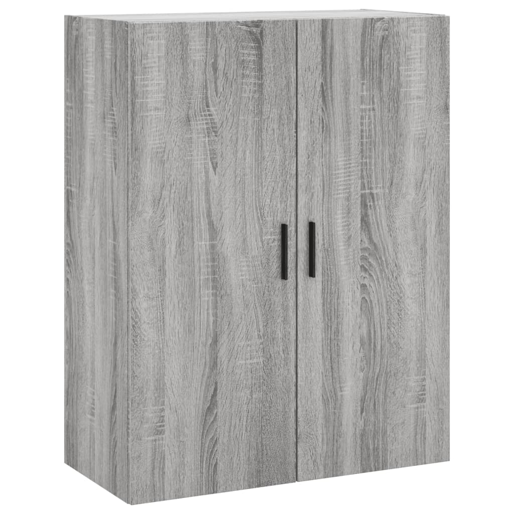 Buffet haut Sonoma gris 69,5x34x180 cm Bois d'ingénierie Buffets & bahuts vidaXL