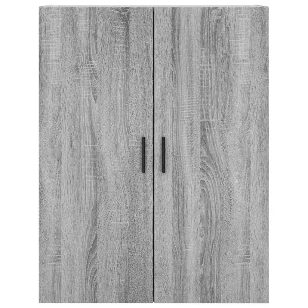 Buffet haut Sonoma gris 69,5x34x180 cm Bois d'ingénierie Buffets & bahuts vidaXL