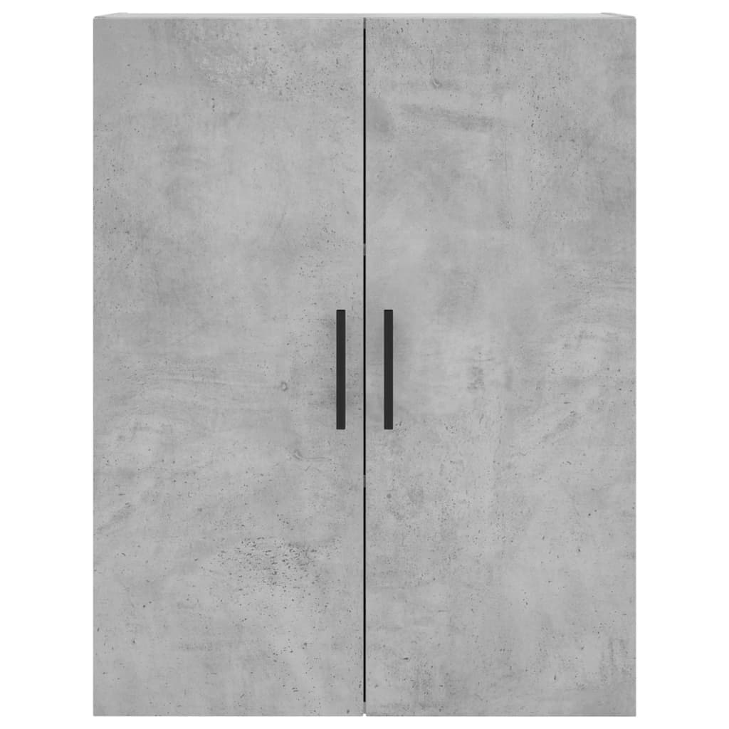 Buffet haut Gris béton 69,5x34x180 cm Bois d'ingénierie - XIOS