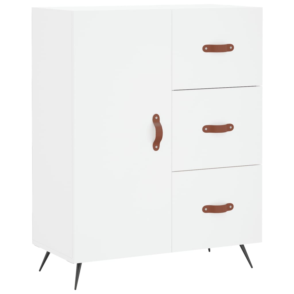 Buffet haut Blanc 69,5x34x180 cm Bois d'ingénierie - XIOS