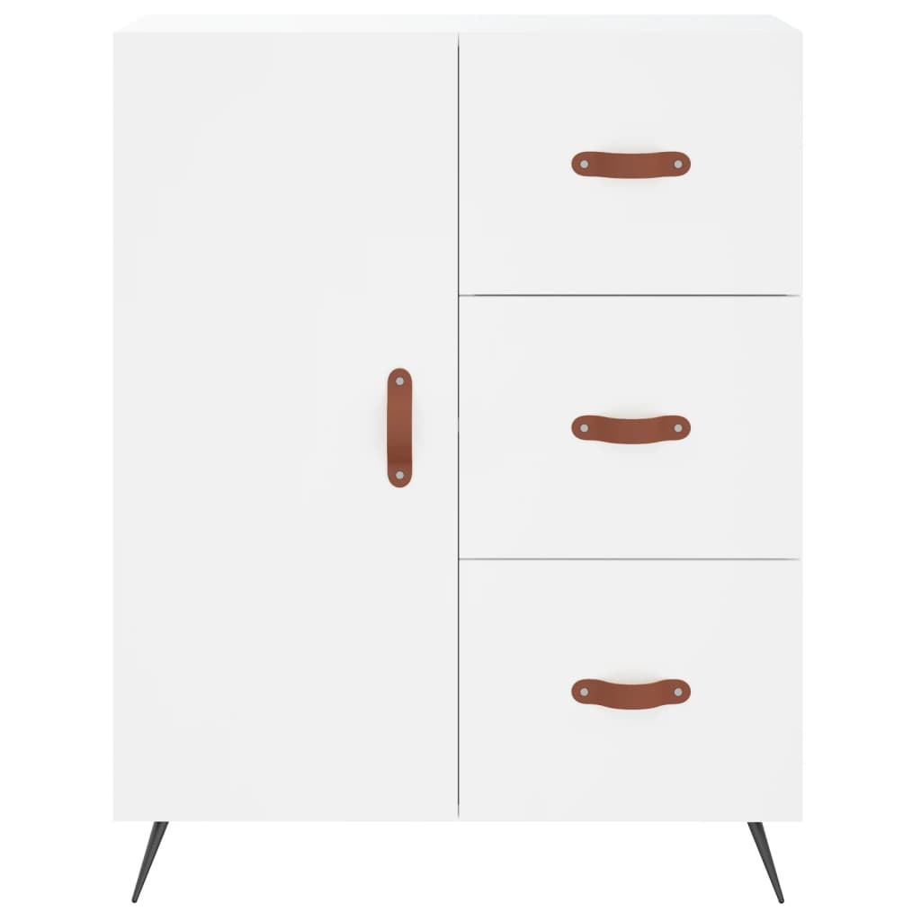 Buffet haut Blanc 69,5x34x180 cm Bois d'ingénierie - XIOS