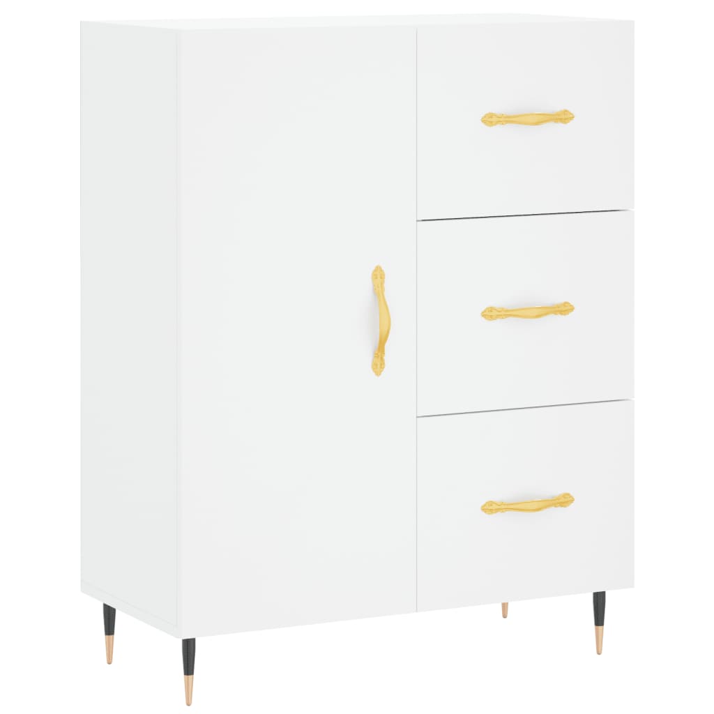 Buffet haut Blanc 69,5x34x180 cm Bois d'ingénierie - XIOS