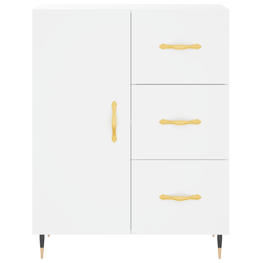 Buffet haut Blanc 69,5x34x180 cm Bois d'ingénierie - XIOS