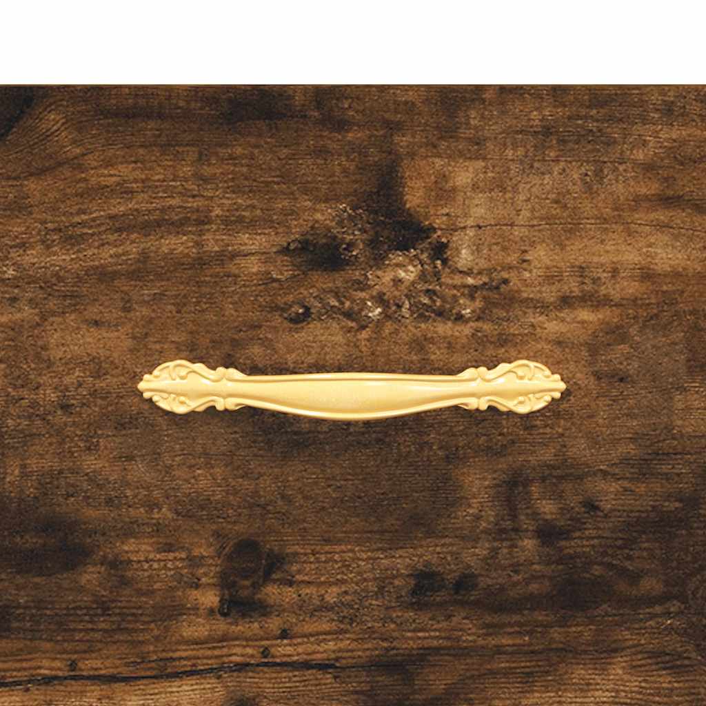Buffet haut Chêne fumé 69,5x34x180 cm Bois d'ingénierie - XIOS