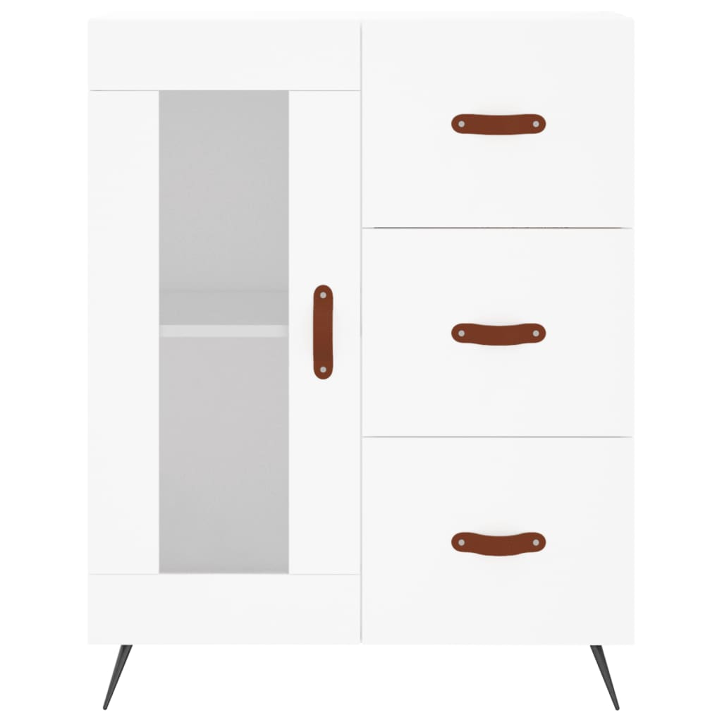 Buffet haut Blanc 69,5x34x180 cm Bois d'ingénierie - XIOS