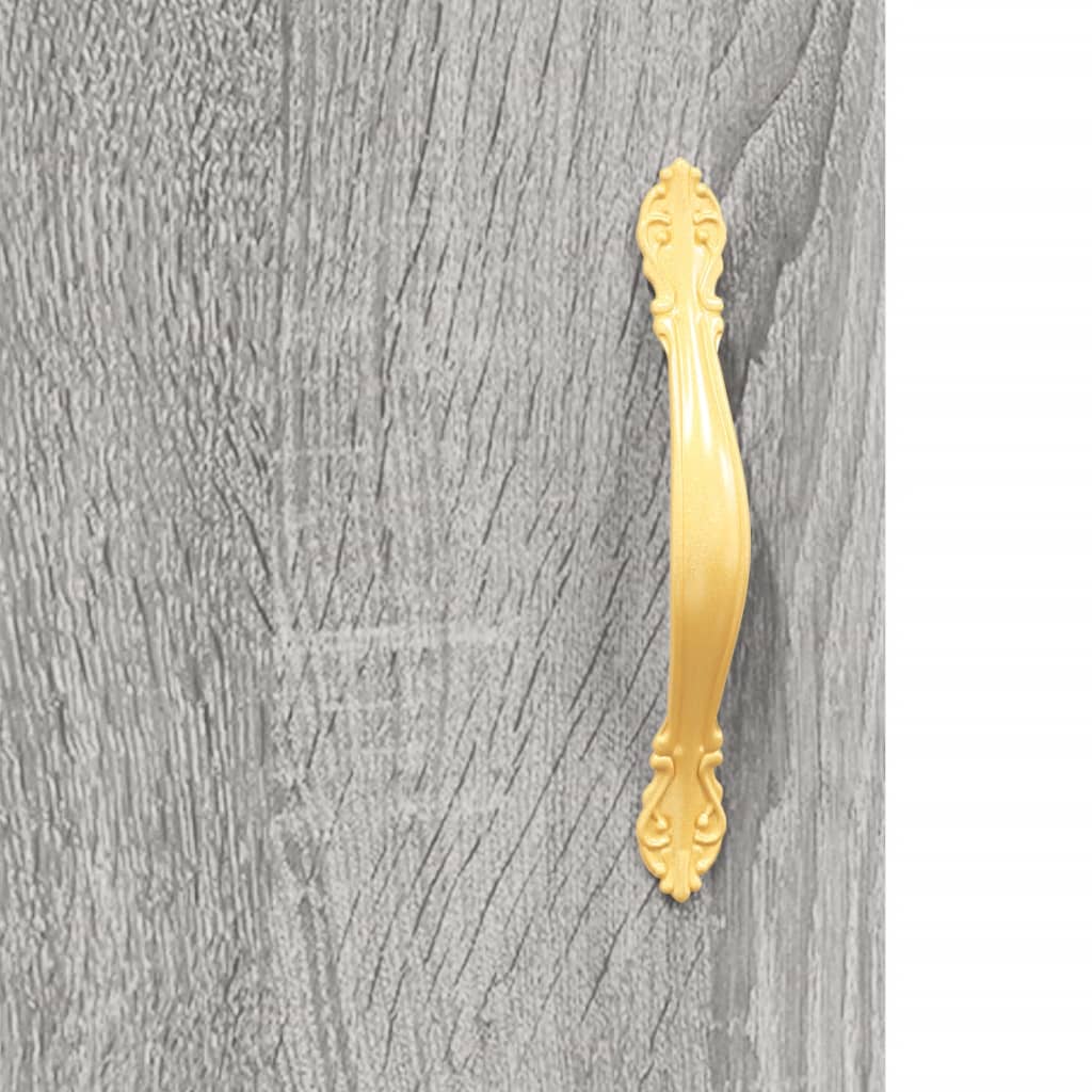 Buffet haut Sonoma gris 69,5x34x180 cm Bois d'ingénierie - XIOS