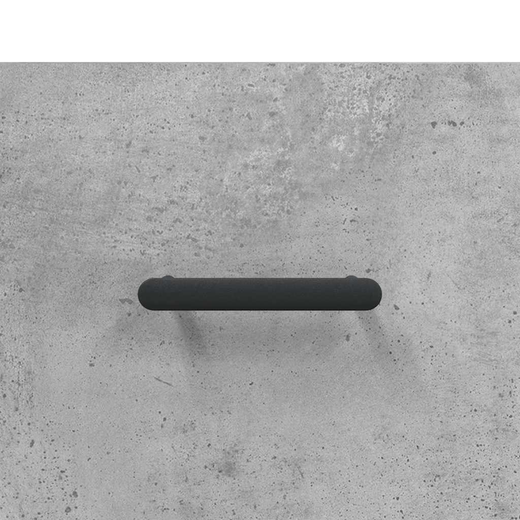 Buffet haut Gris béton 69,5x34x180 cm Bois d'ingénierie - XIOS