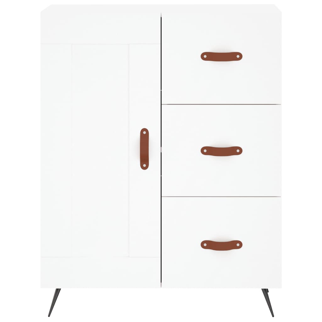Buffet haut Blanc 69,5x34x180 cm Bois d'ingénierie - XIOS
