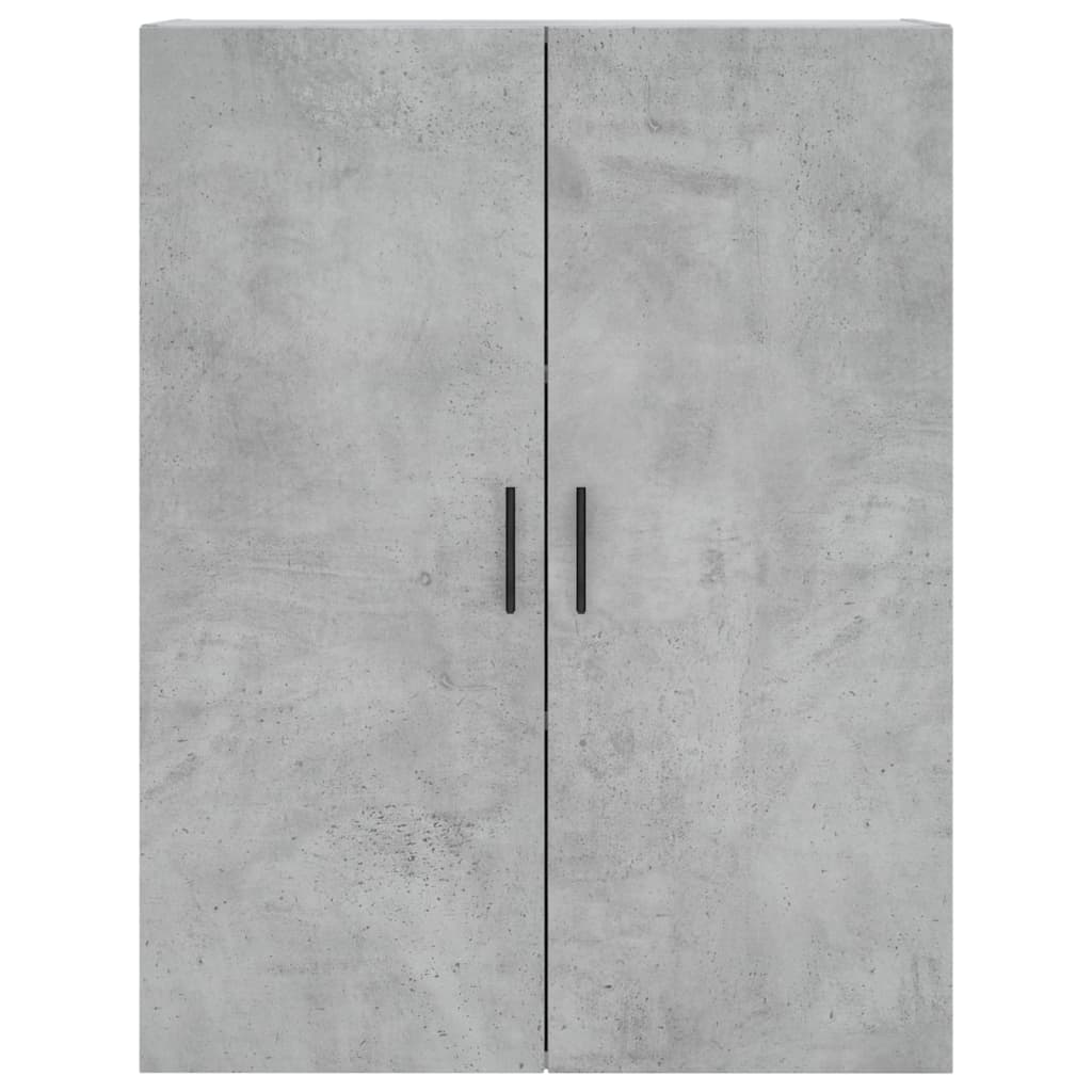 Buffet haut Gris béton 69,5x34x180 cm Bois d'ingénierie - XIOS