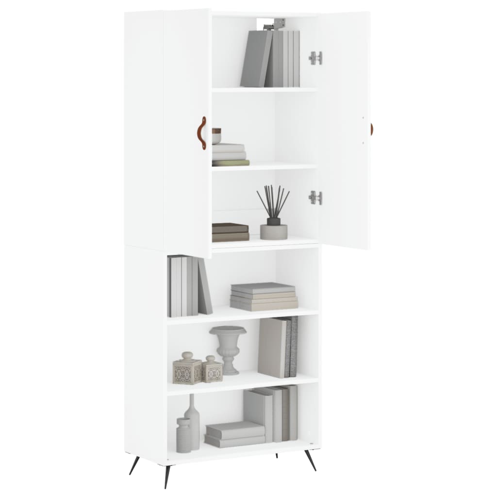 Buffet haut Blanc 69,5x34x180 cm Bois d'ingénierie - XIOS