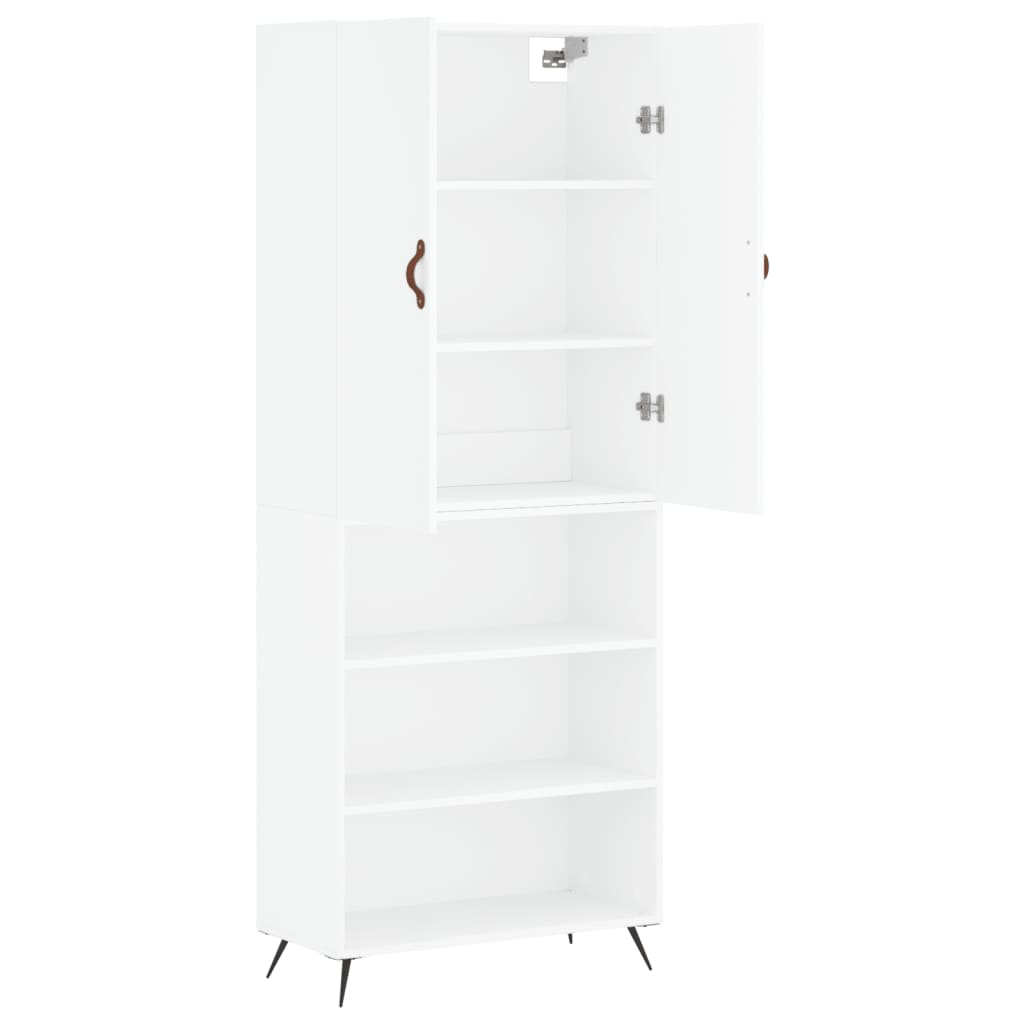 Buffet haut Blanc 69,5x34x180 cm Bois d'ingénierie - XIOS