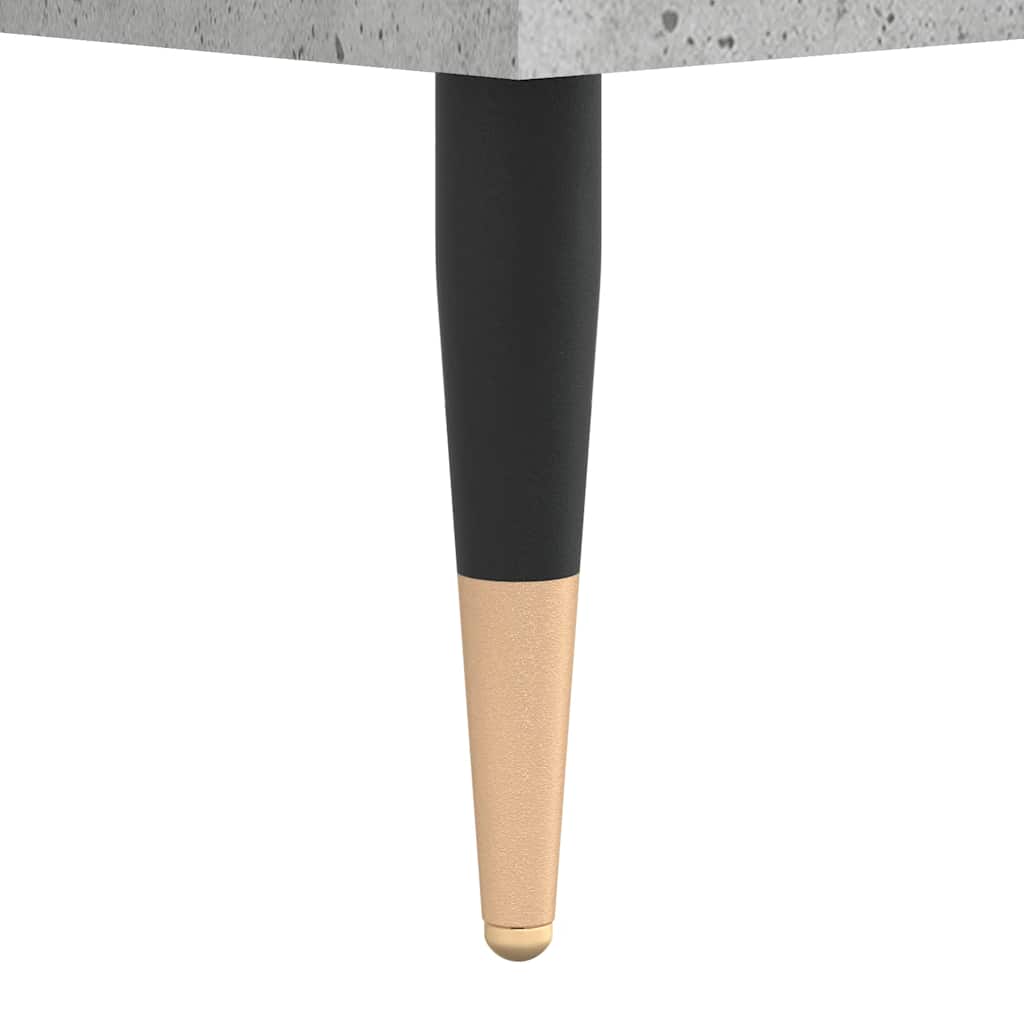 Buffet haut Gris béton 69,5x34x180 cm Bois d'ingénierie - XIOS