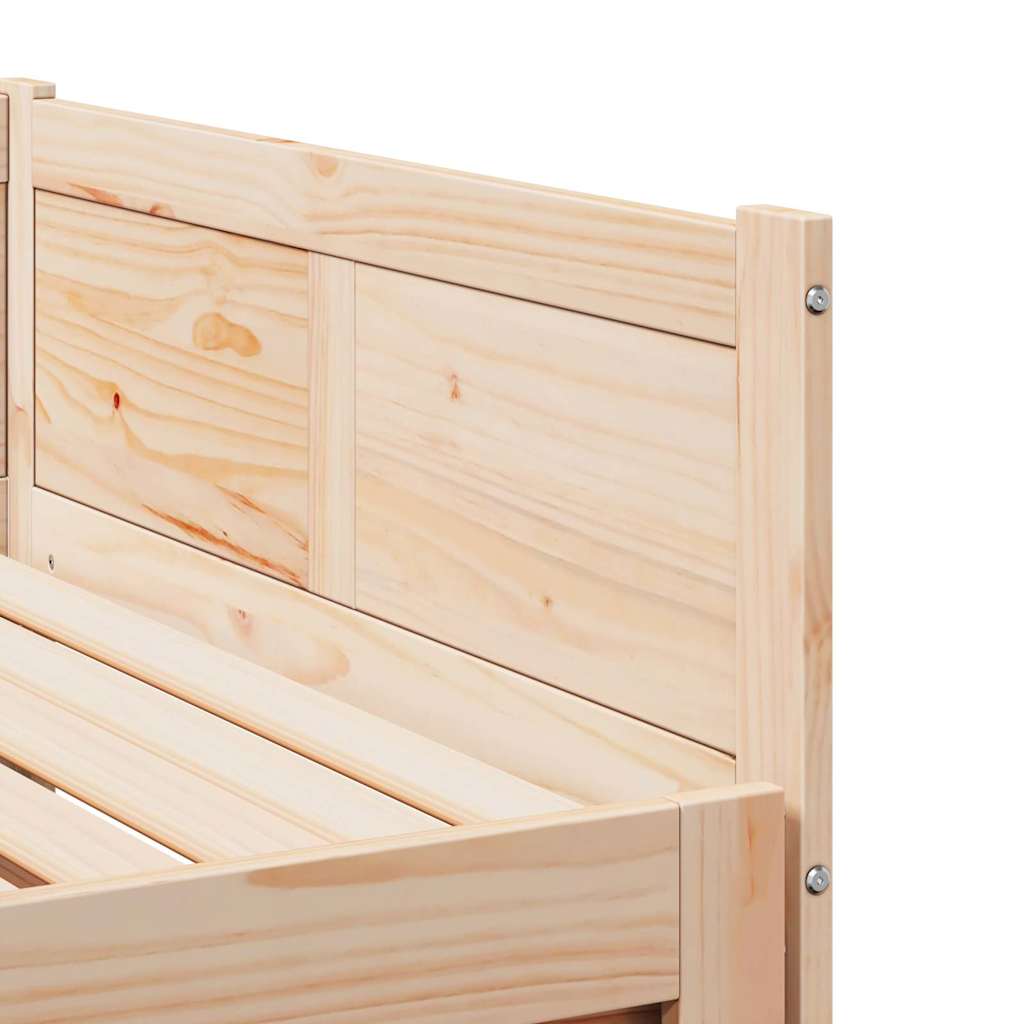 Lit Pull-out de Jour Marron 180 x 200 cm Bois massif en pin - XIOS