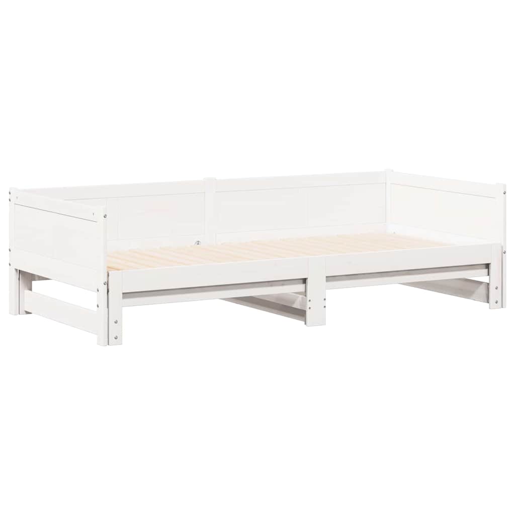 Lit Pull-out de Jour Blanc 180 x 200 cm Bois massif en pin - XIOS