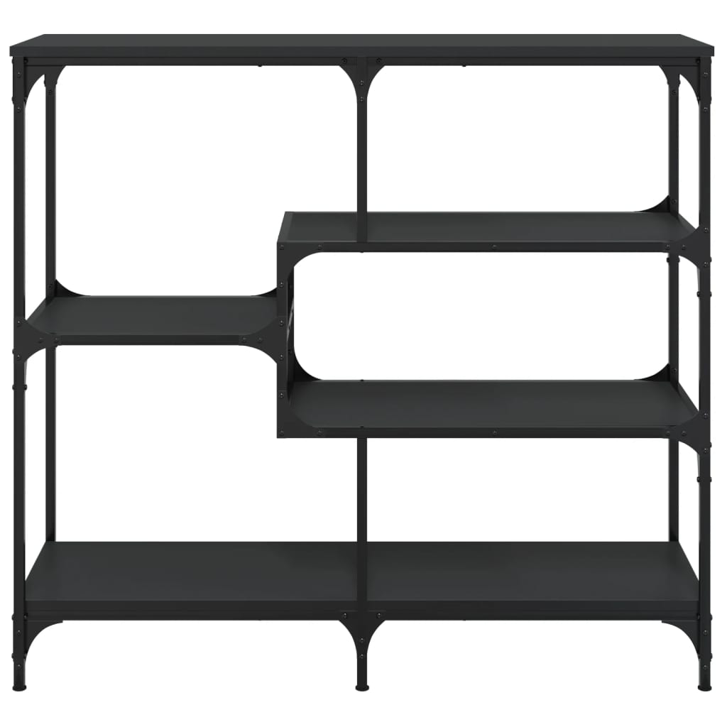 Table console noir 103x32x95 cm bois d'ingénierie - XIOS