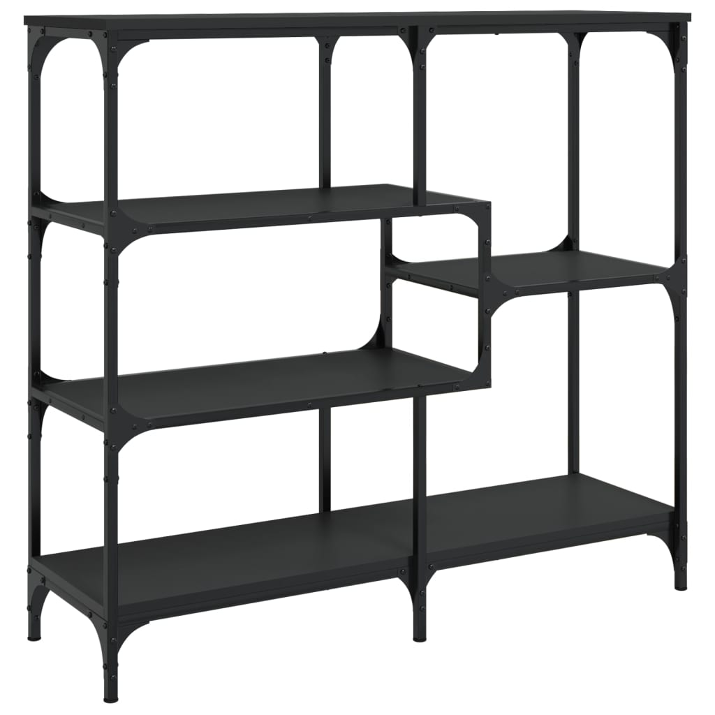 Table console noir 103x32x95 cm bois d'ingénierie - XIOS
