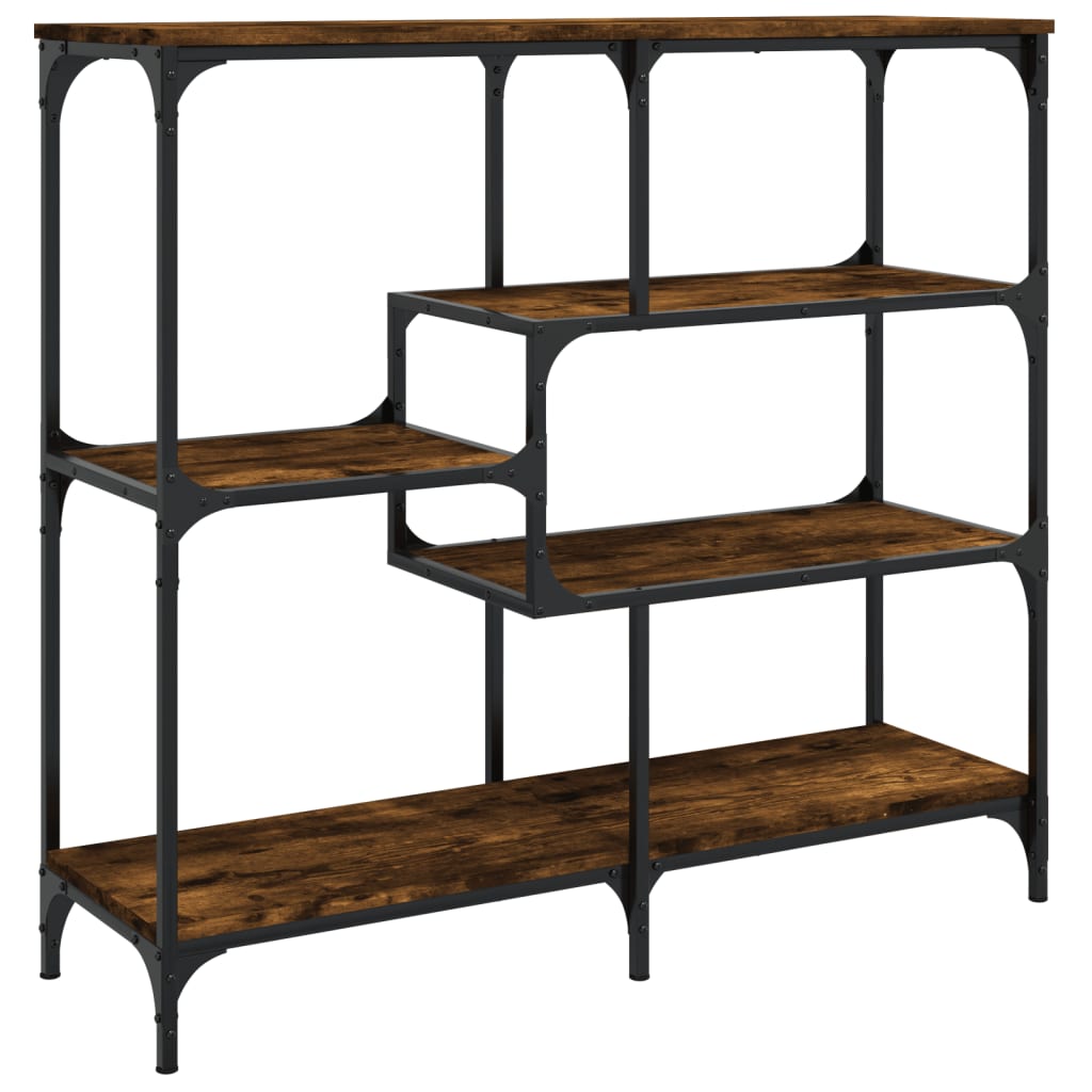Table console chêne fumé 103x32x95 cm bois d'ingénierie - XIOS