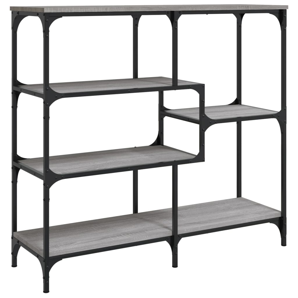 Table console sonoma gris 103x32x95 cm bois d'ingénierie - XIOS