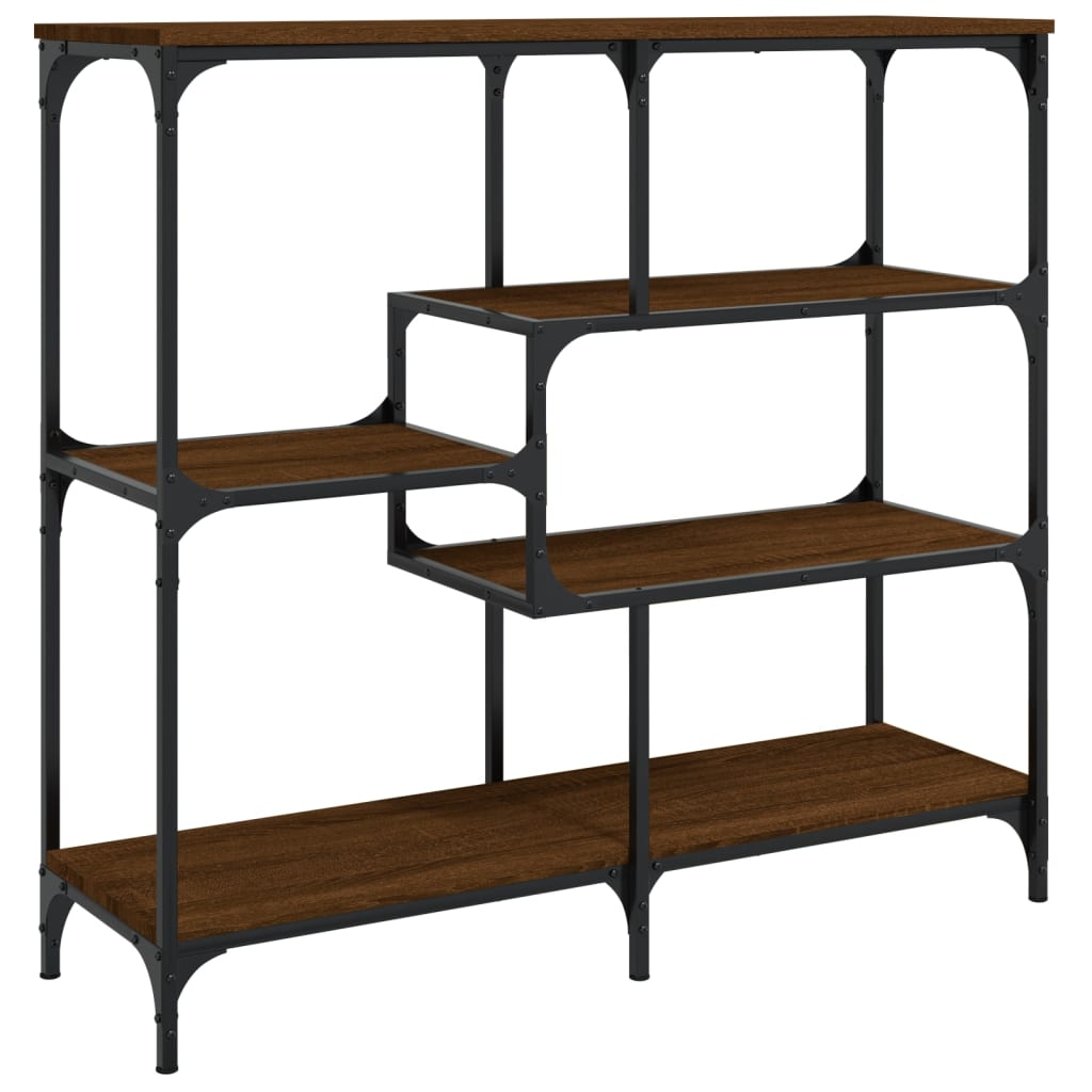 Table console chêne marron 103x32x95 cm bois d'ingénierie Tables d'appoint vidaXL