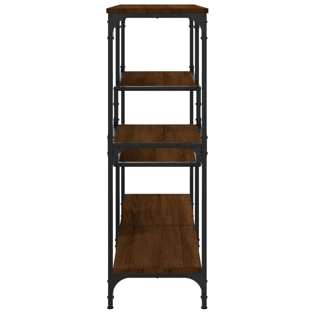 Table console chêne marron 103x32x95 cm bois d'ingénierie Tables d'appoint vidaXL