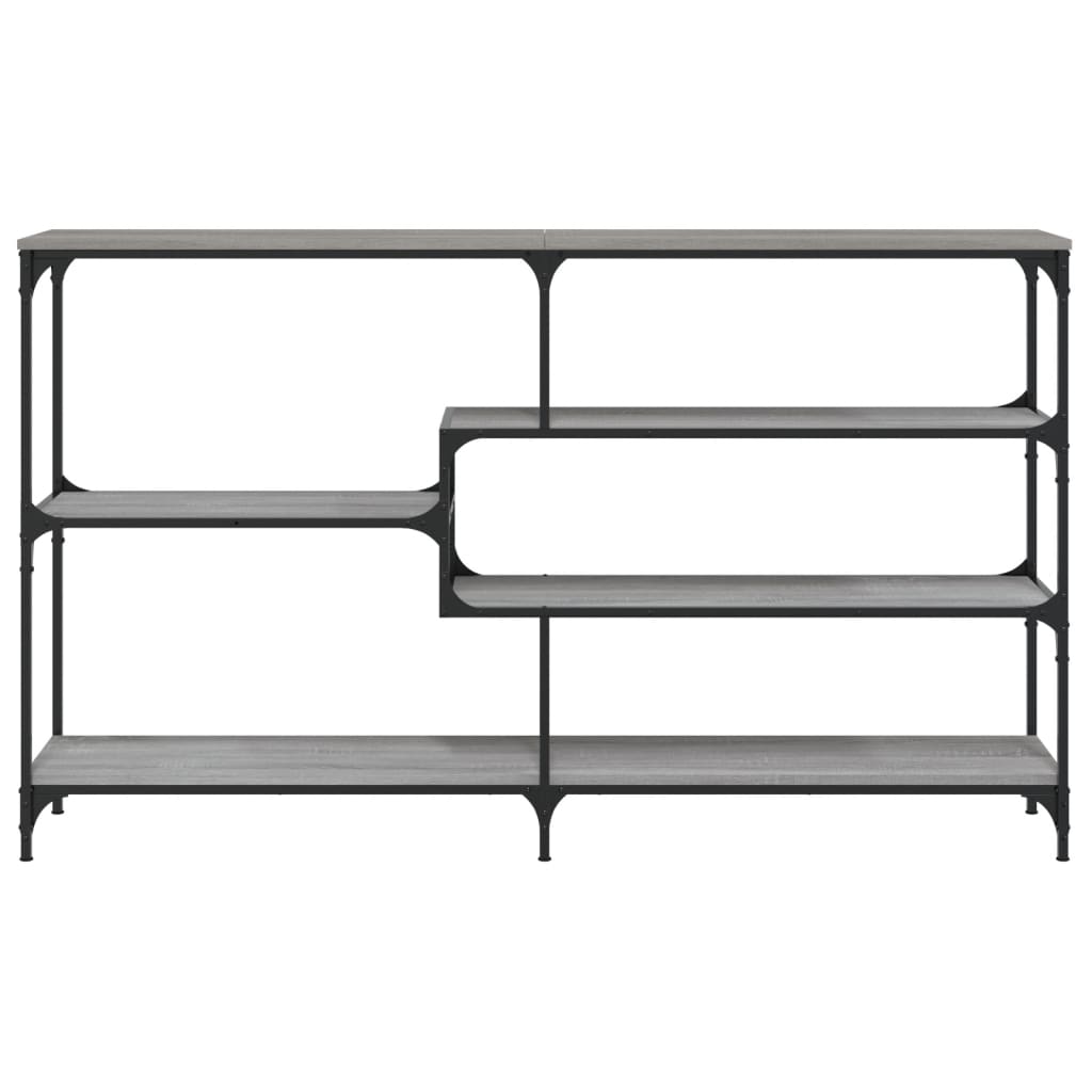 Table console sonoma gris 160x32x95 cm bois d'ingénierie - XIOS