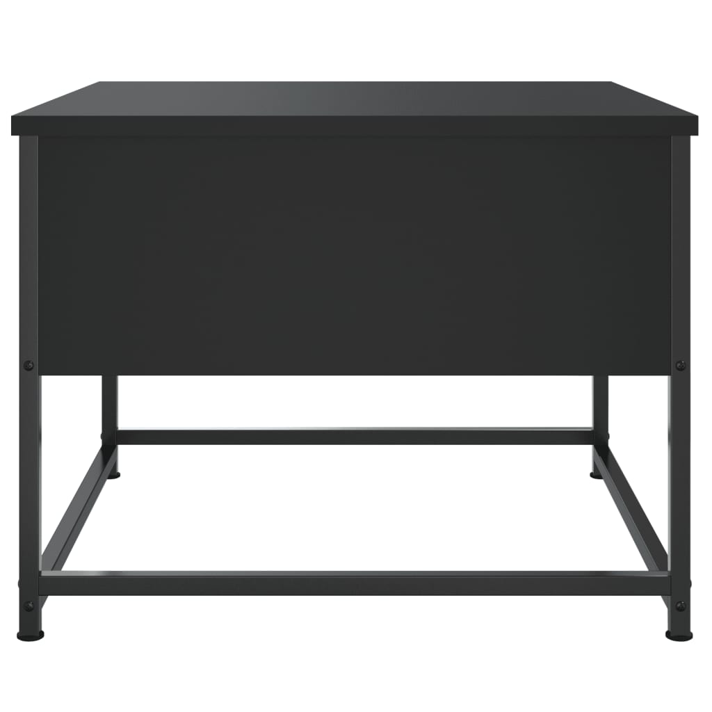 Table basse noir 51x51x40 cm bois d'ingénierie - XIOS