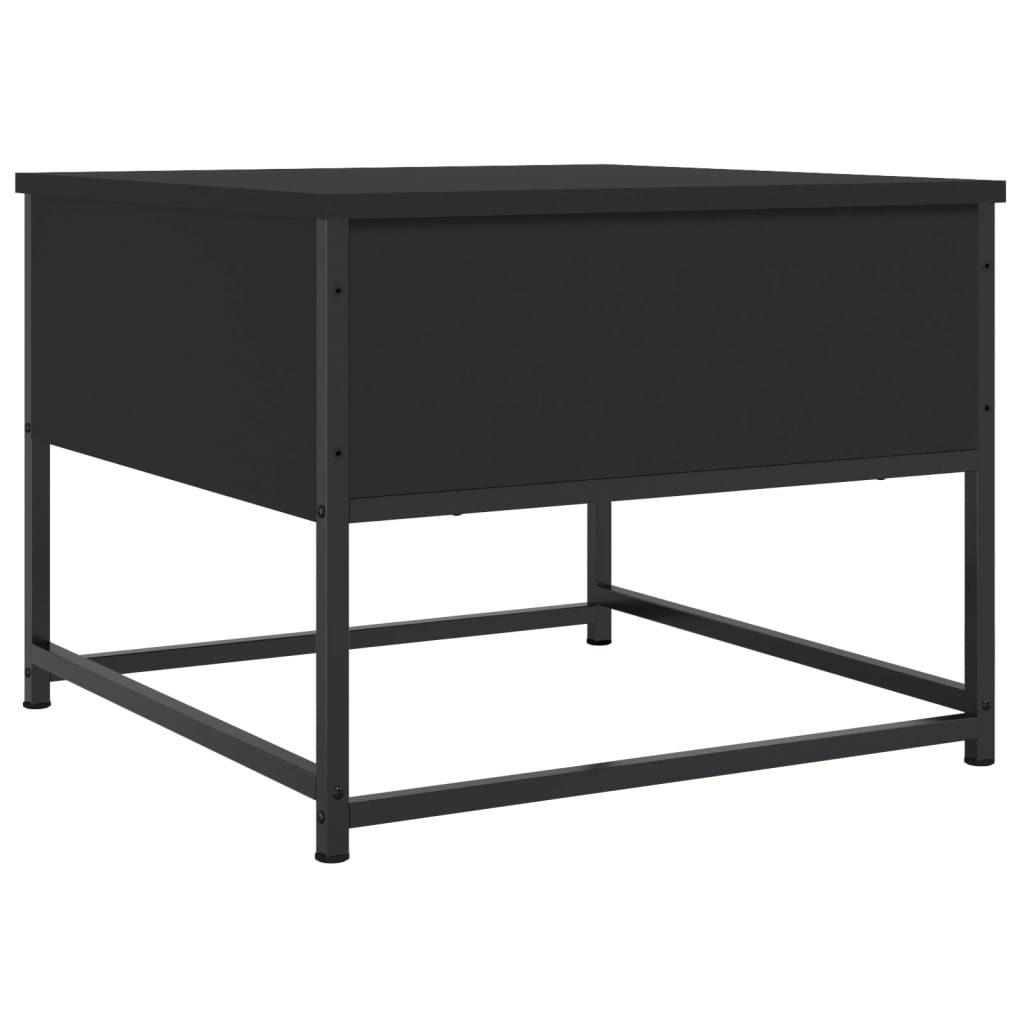 Table basse noir 51x51x40 cm bois d'ingénierie - XIOS