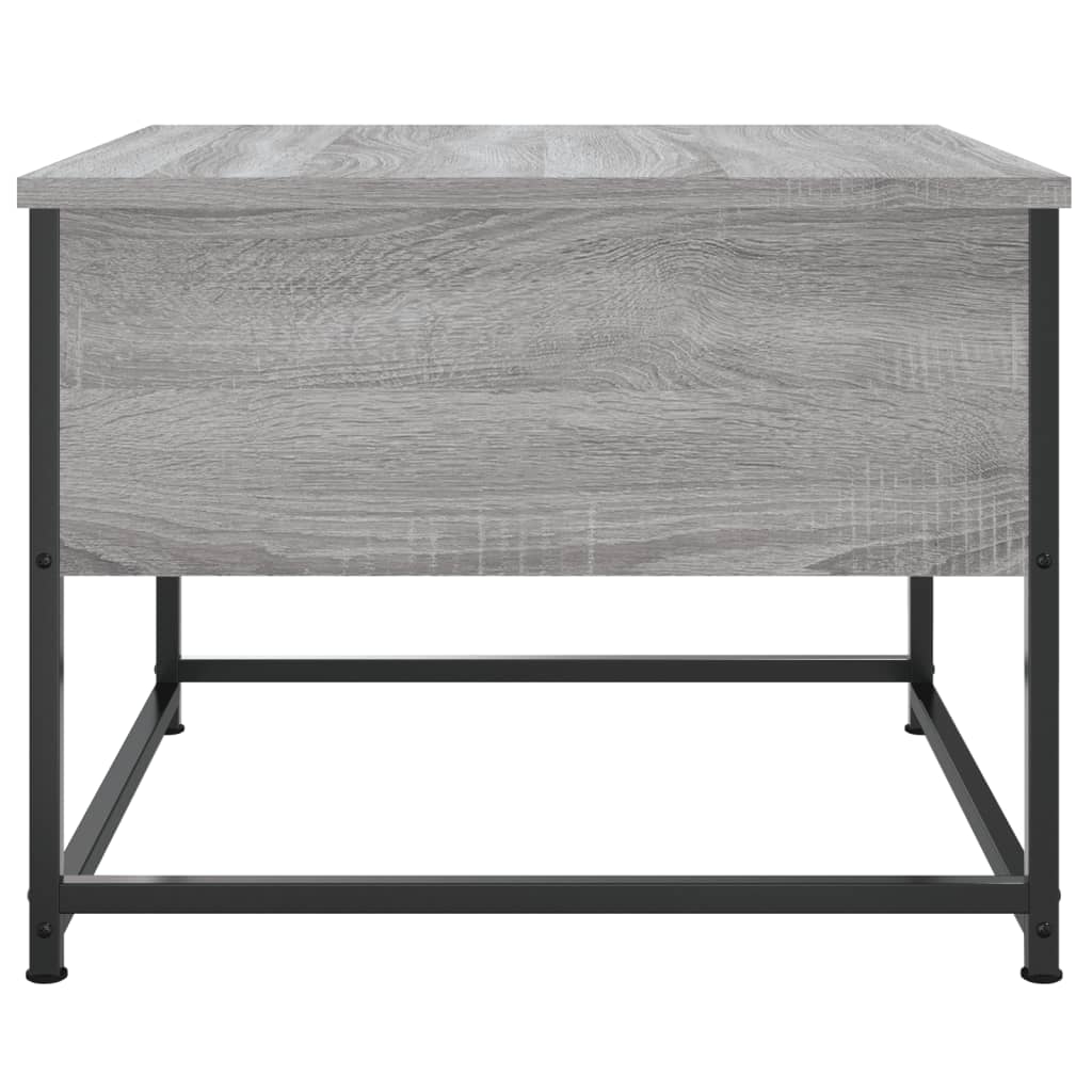 Table basse sonoma gris 51x51x40 cm bois d'ingénierie - XIOS