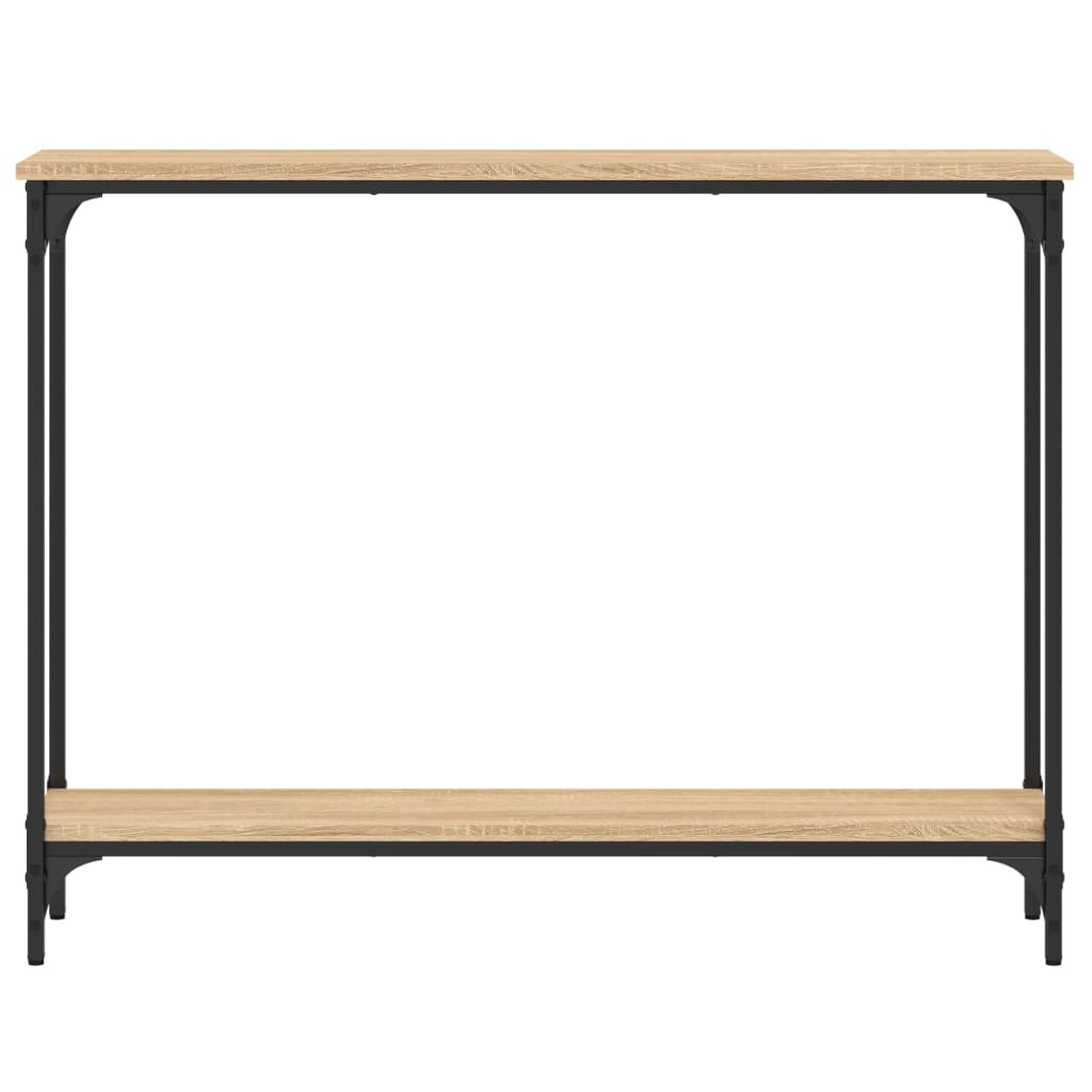 Table console chêne sonoma 100x22,5x75 cm bois d'ingénierie - XIOS