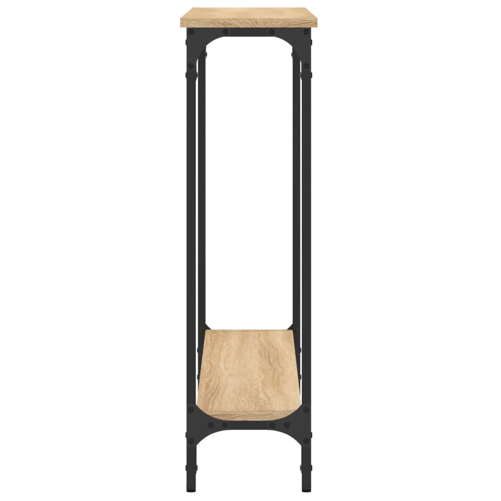 Table console chêne sonoma 100x22,5x75 cm bois d'ingénierie - XIOS