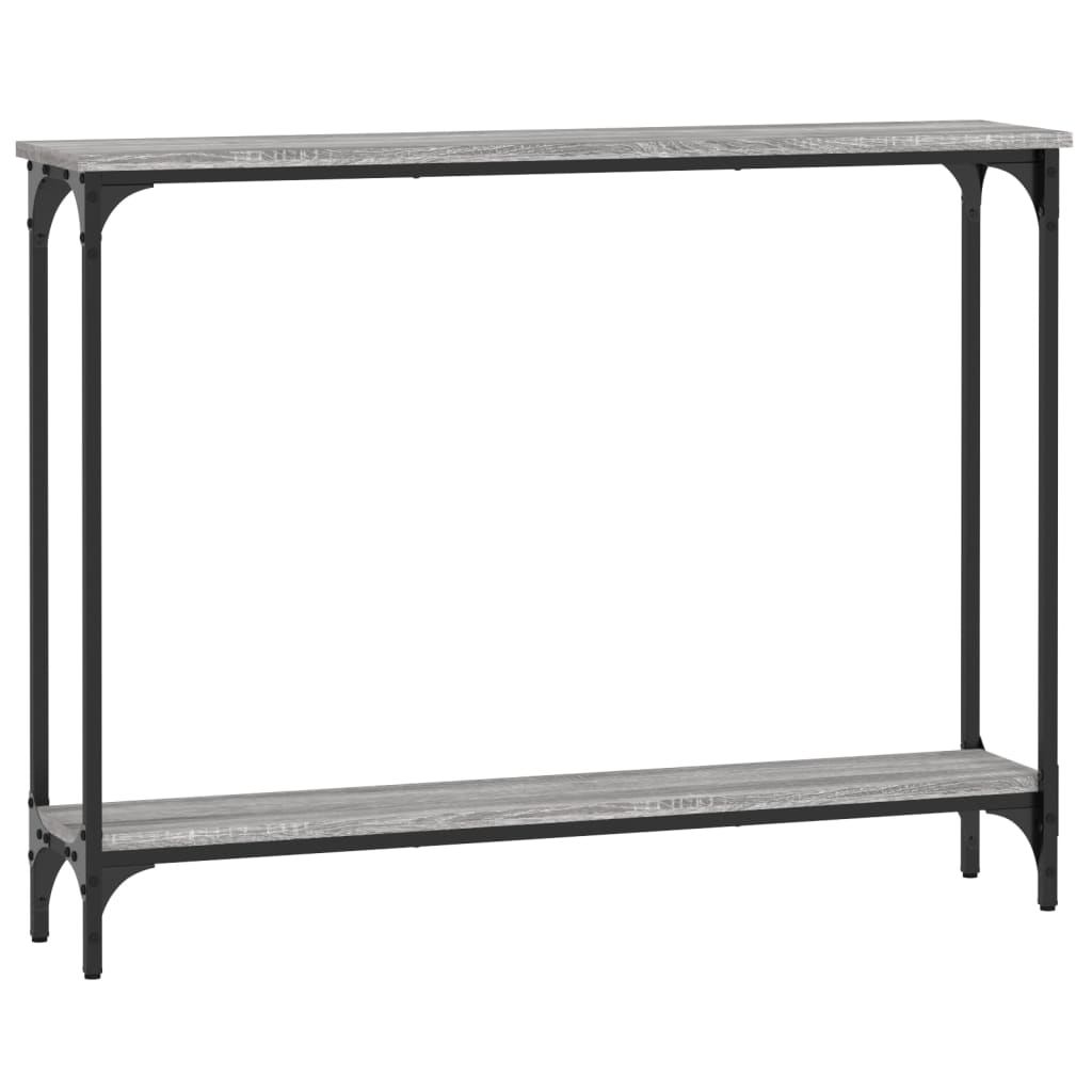 Table console sonoma gris 100x22,5x75 cm bois d'ingénierie - XIOS