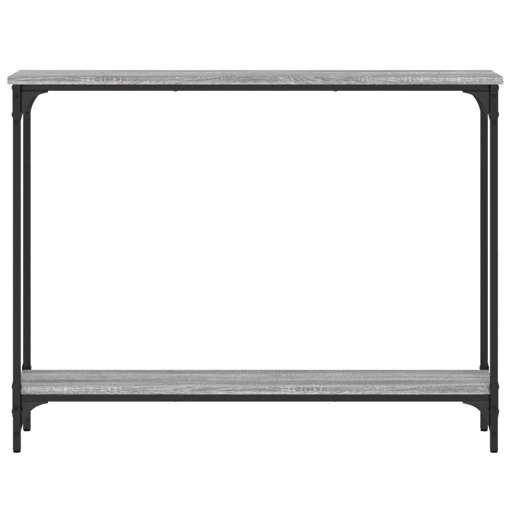 Table console sonoma gris 100x22,5x75 cm bois d'ingénierie - XIOS