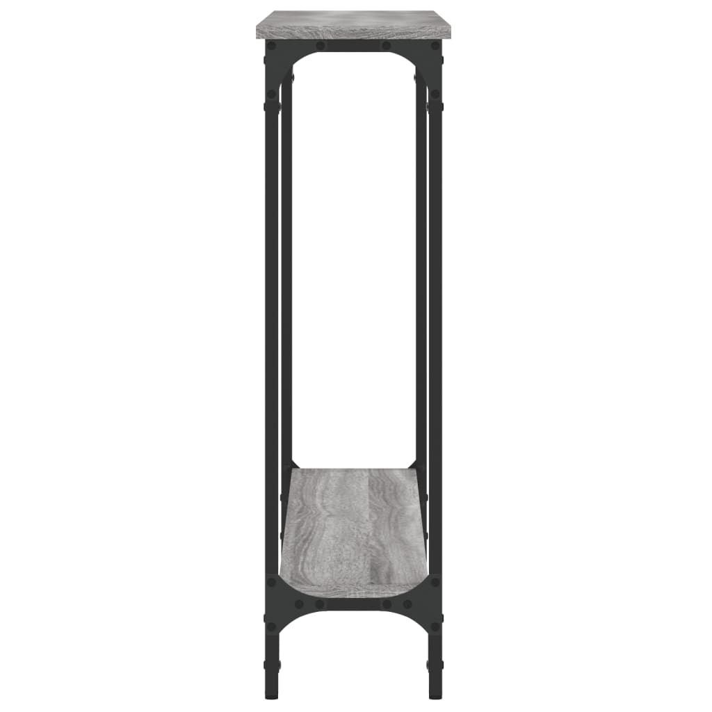 Table console sonoma gris 100x22,5x75 cm bois d'ingénierie - XIOS
