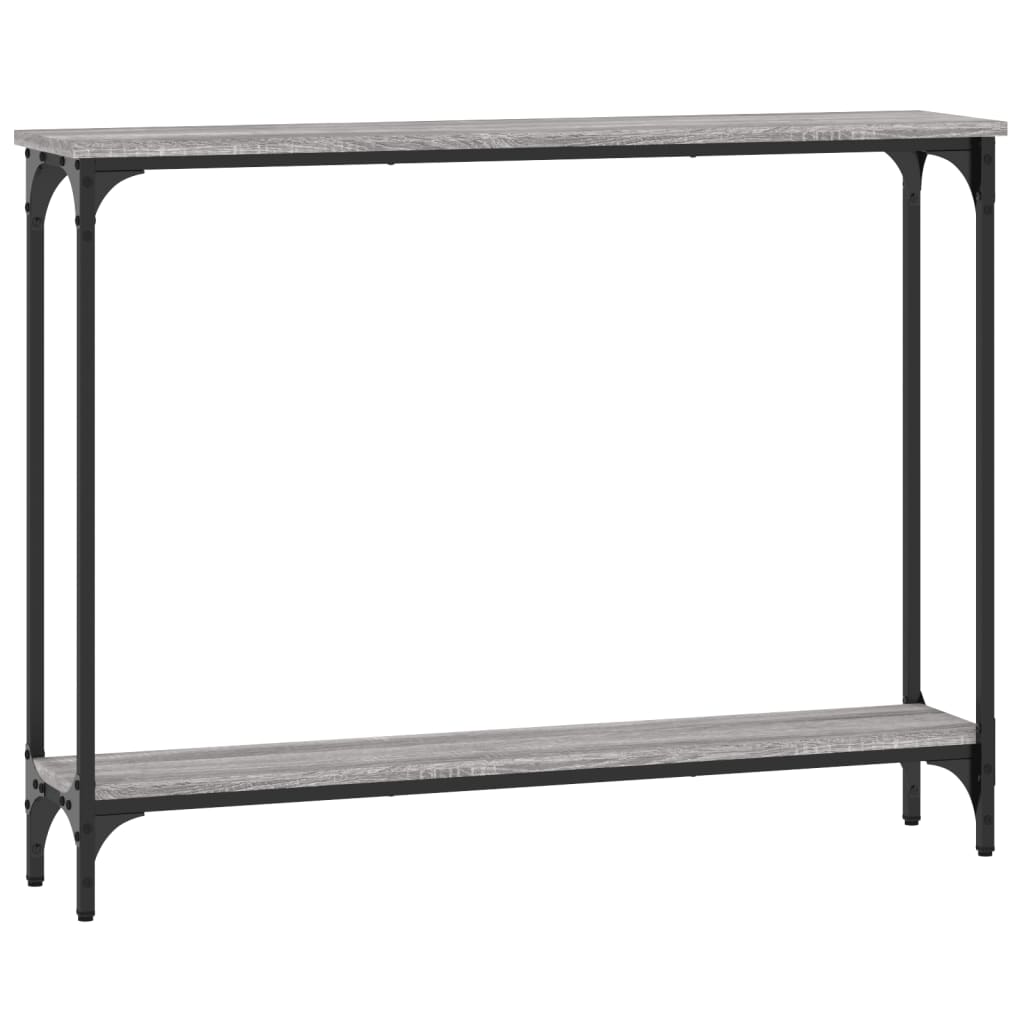 Table console sonoma gris 100x22,5x75 cm bois d'ingénierie - XIOS