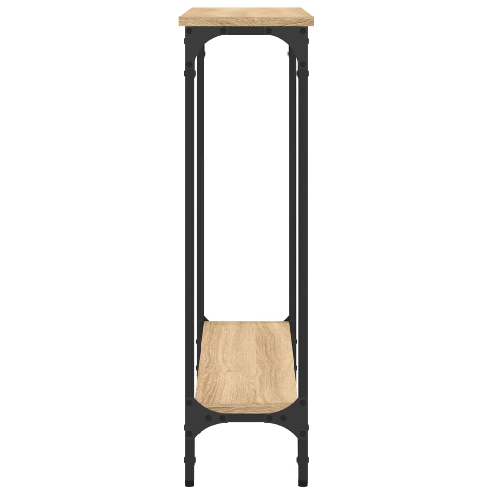 Table console chêne sonoma 75x22,5x75 cm bois d'ingénierie - XIOS