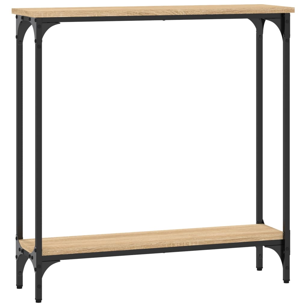 Table console chêne sonoma 75x22,5x75 cm bois d'ingénierie - XIOS