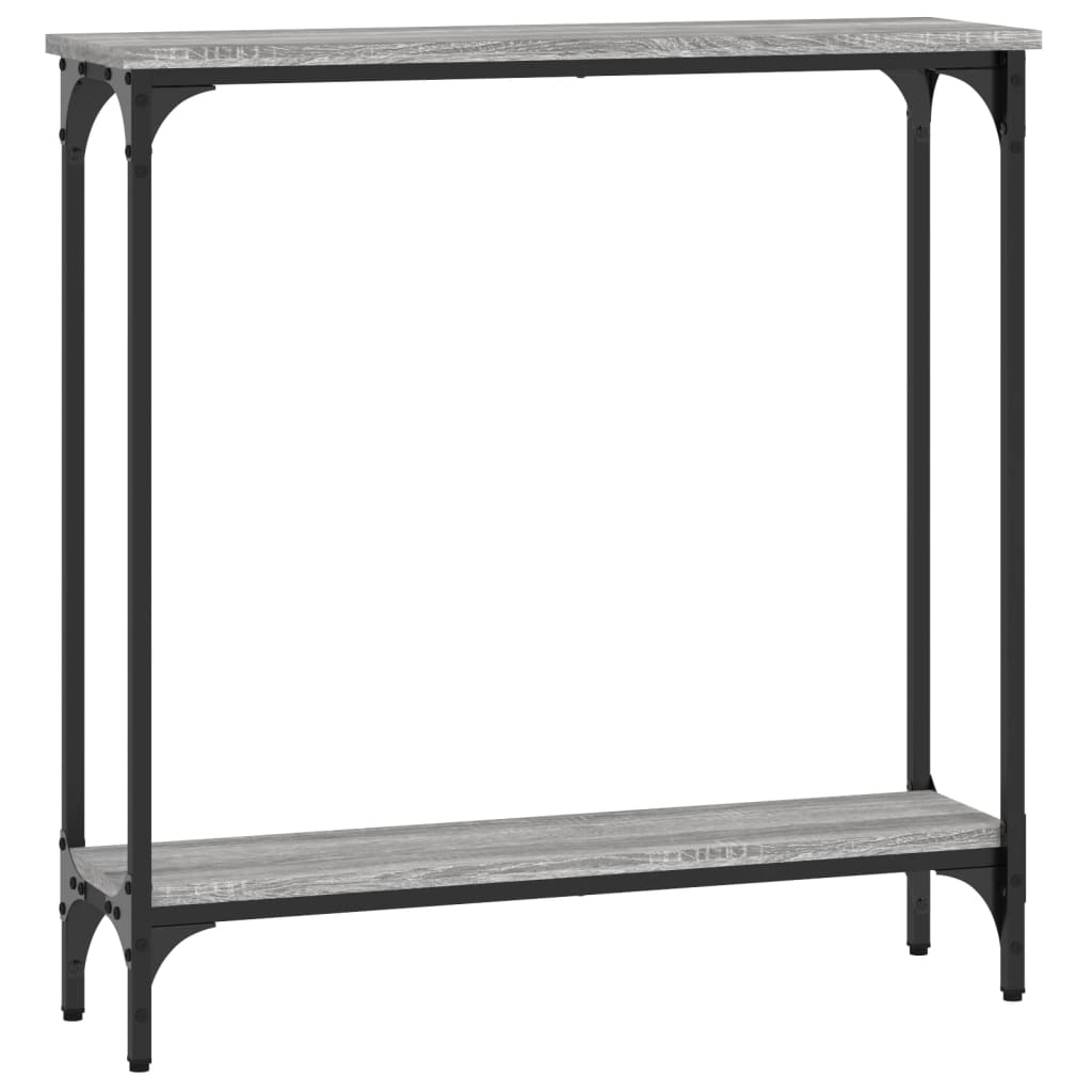 Table console sonoma gris 75x22,5x75 cm bois d'ingénierie - XIOS