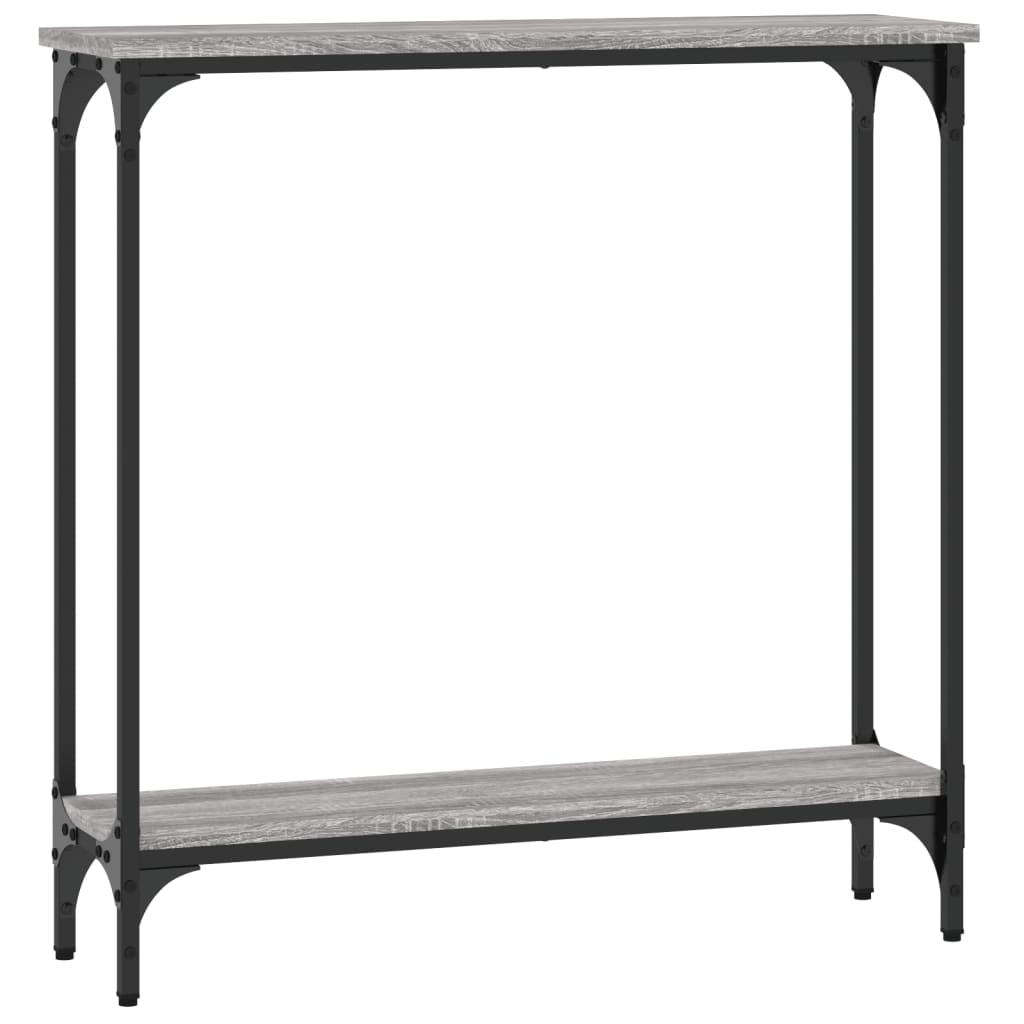 Table console sonoma gris 75x22,5x75 cm bois d'ingénierie - XIOS